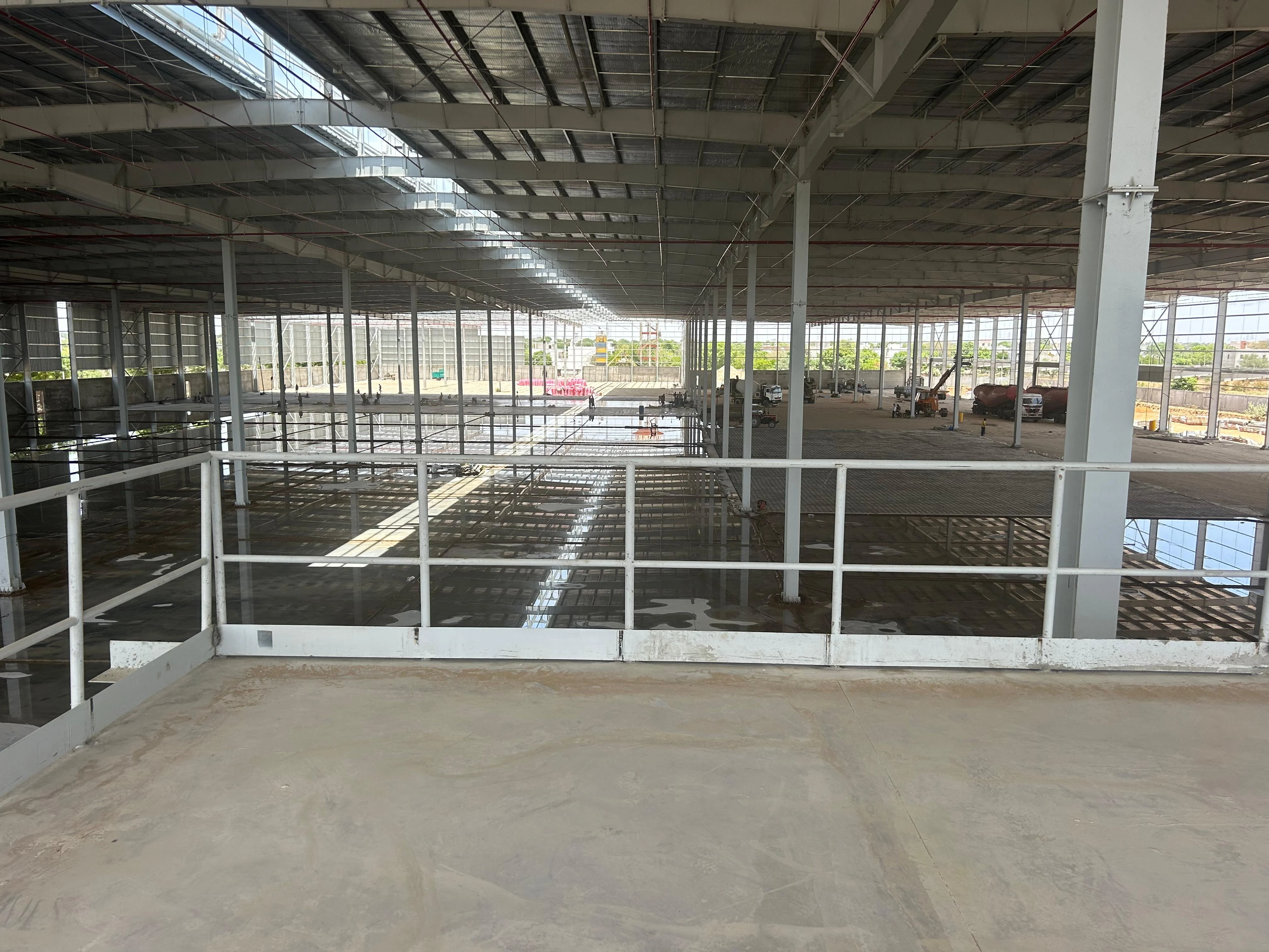 Laser-Guided Concrete Slab Finishing